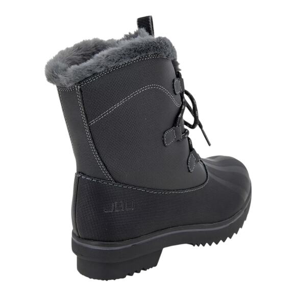 JBU Women's Brisky Lace Up Casual Water Resistant Booties Gray Size 8 - Picture 3 of 5